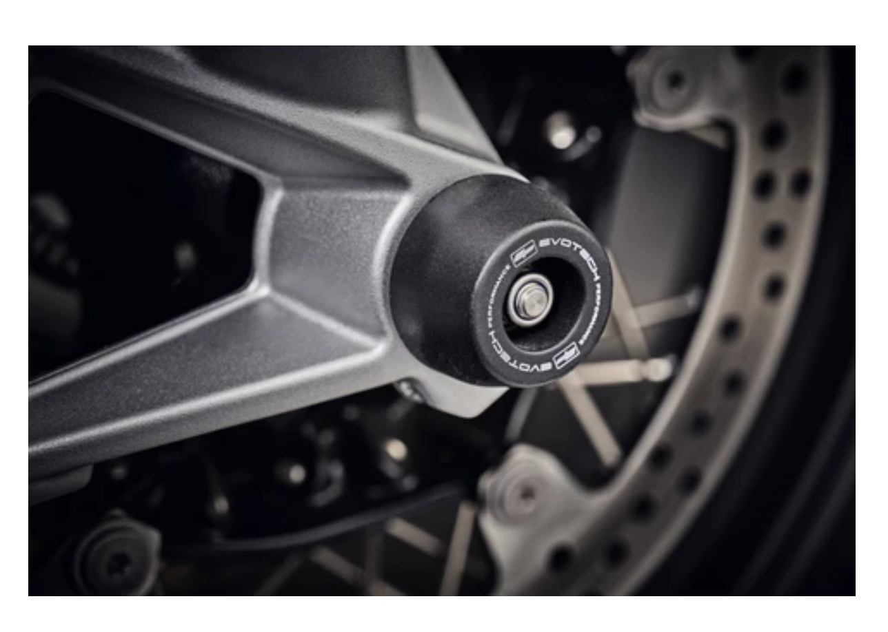 Front Fork Axle Sliders by Evotech Performance (PRN014905)